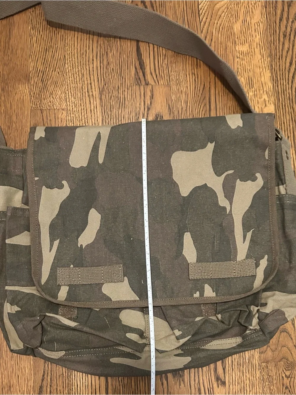 Source Unknown Camouflage Messenger Bag - Green and Black